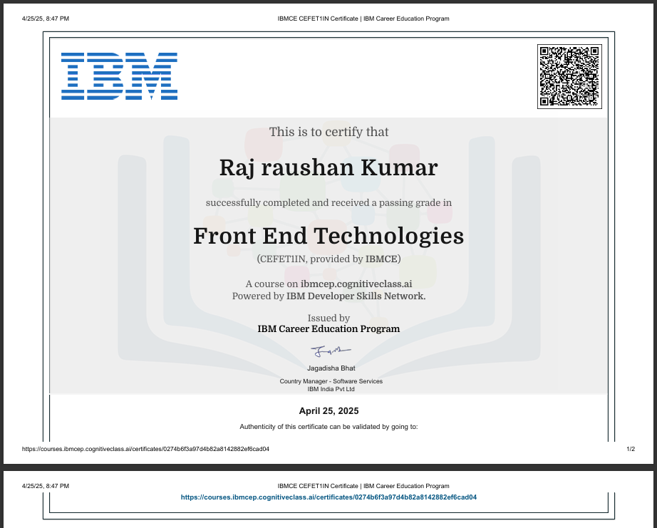 Predictive Analytic Certificate